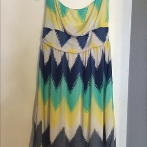 NWOT strapless summer dress