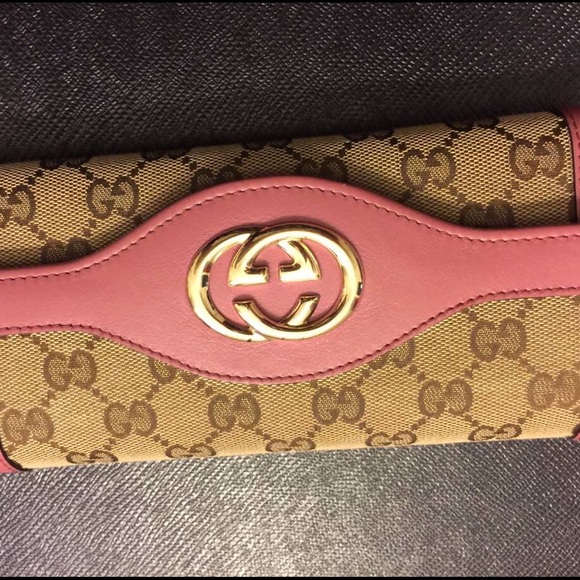 Gucci brown wallet with pink linings - Picture 4 of 4