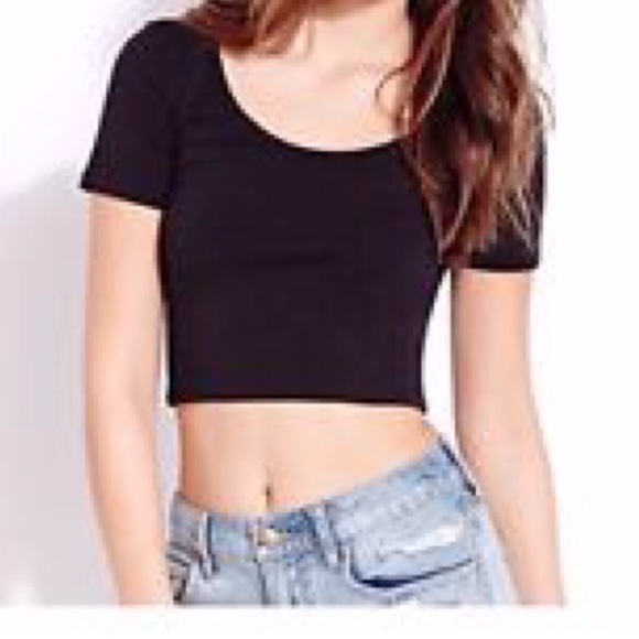 Brandy Melville Scoop back crop T Shirt