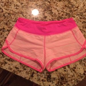 Lululemon pink shorts