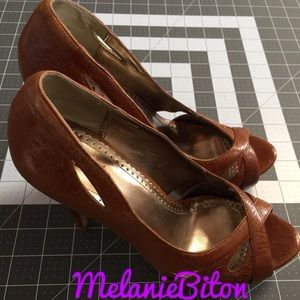 Tan cut out heels size: 8