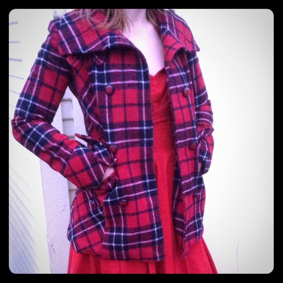 Red Plaid Jacket❤️