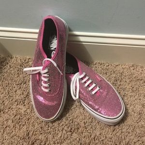 Pink glitter Vans