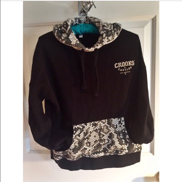 CROOKS AND CASTLES Black and Greyscale snakeskin!