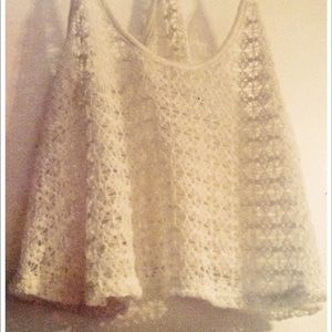 VS PINK crochet crop top