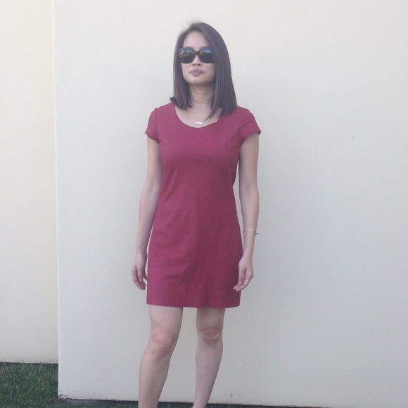 Joie Leather Shift Dress