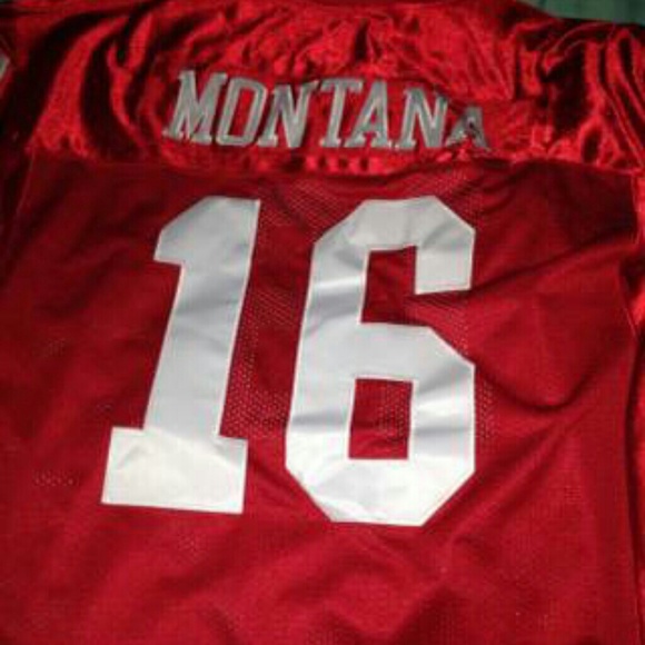 Authentic throw back 49ers jersey Joe Montana