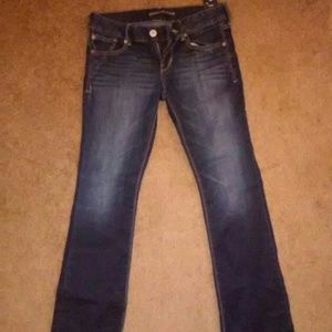 Barely boot cut denim jeans