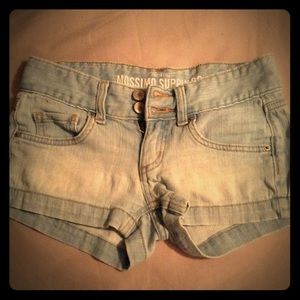 Light wash denim shorts from target
