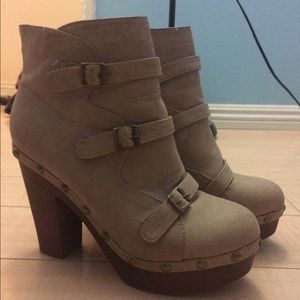 Taupe booties