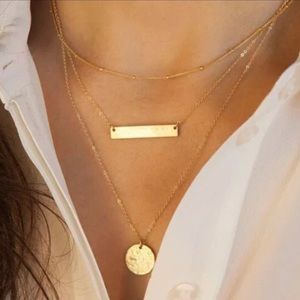 3 tier layered necklace