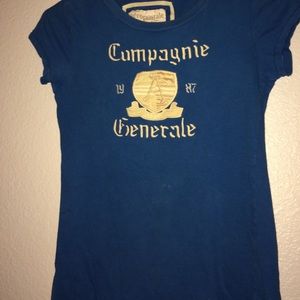 Blue 100% cotton tee