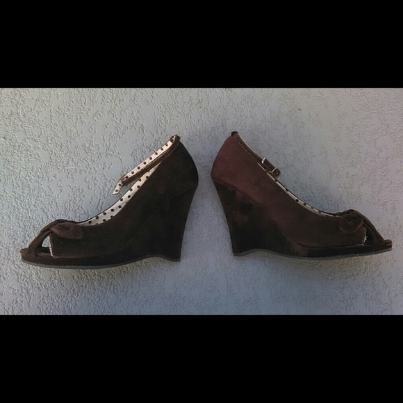 Suede Wedges