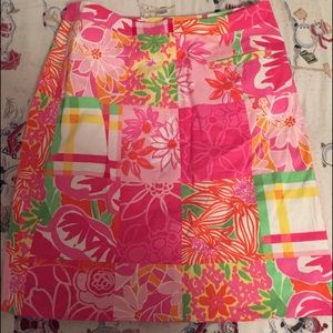 Lilly Pulitzer pink pattern skirt