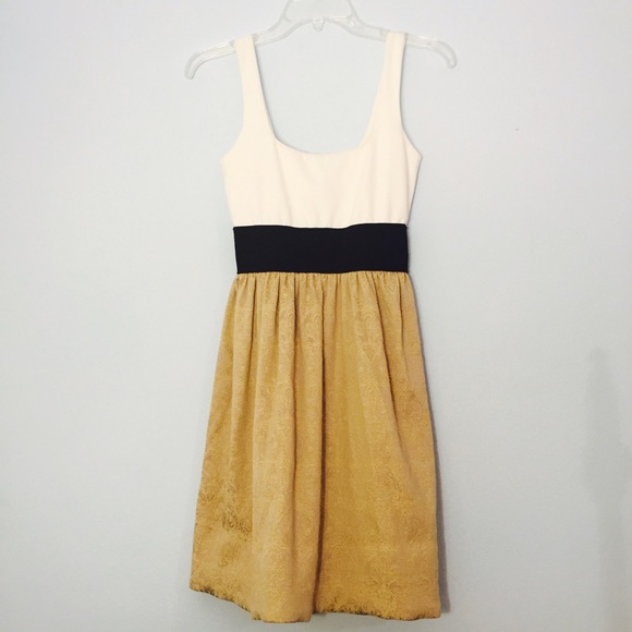 Necessary Objects Dresses & Skirts - Lowest! Necessary Objects gold black & white dress