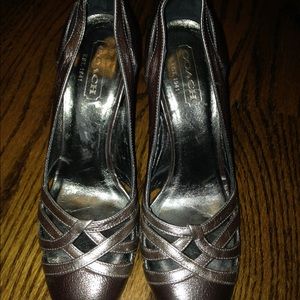 Coach silver shoes
