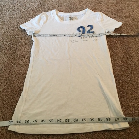 Abercrombie Kids White Graphic Tee Top L - Picture 3 of 4