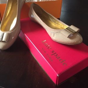 Kate Spade nude/camel - Tock Flats 9.5 NEW