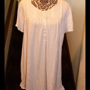 White Nightgown with Tiny Flowers.
