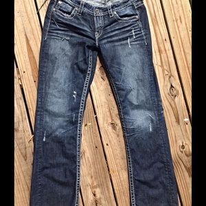 Silver Lola 17" Straight Cut Jeans