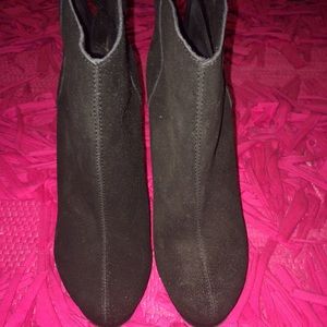 Kelsi dagger black suede wedges