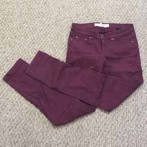Burgundy jeans!