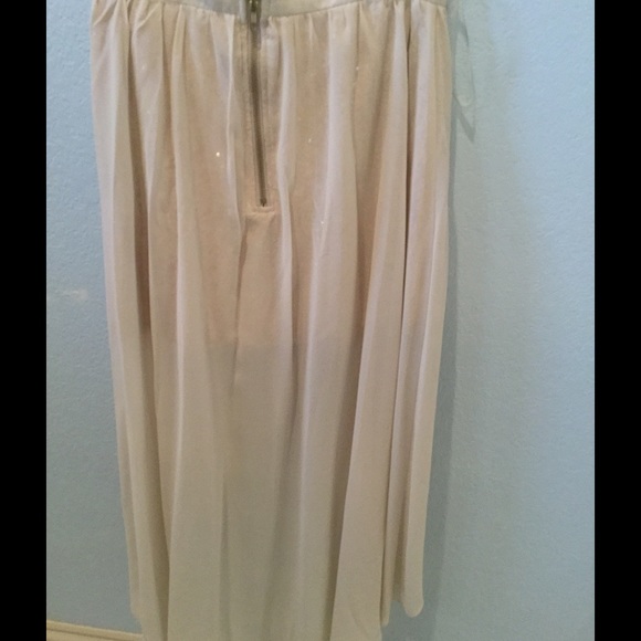 Sheer Hilo skirt w/ sequined miniskirt underneath. - Picture 3 of 4