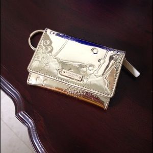 Kate Spade gold keychain wallet