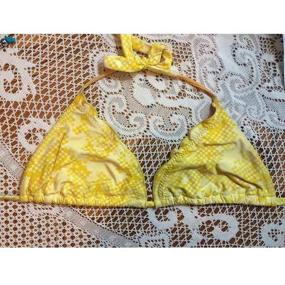 B Swim Yellow bikini top XL
