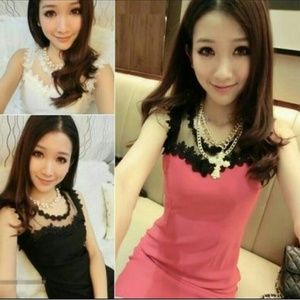 ⭐*NIB* Black flower one-piece bodycon dress