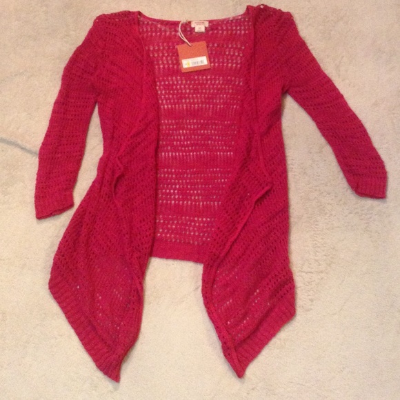 ⛔️SOLD⛔️ See through hot pink cardigan - Picture 2 of 2