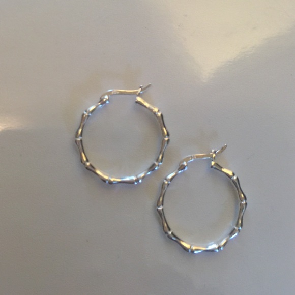 Sterling Silver Bamboo earrings
