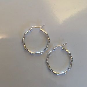 Sterling Silver Bamboo earrings