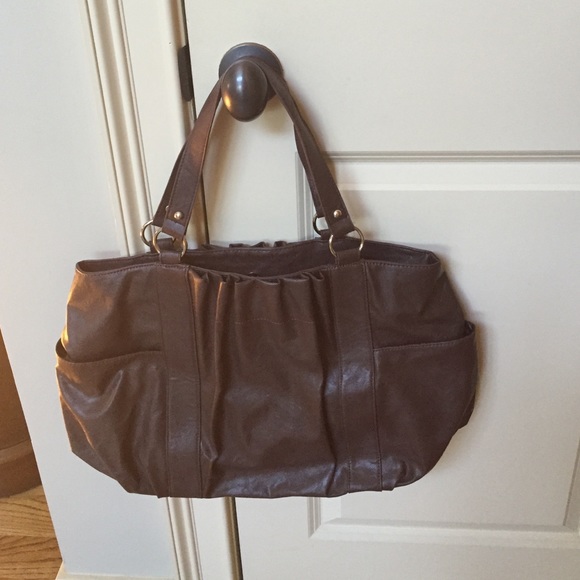 DSW brown leather bag