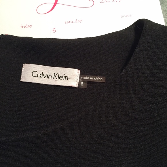 Calvin Klein black dress Sz 8 - Picture 4 of 4