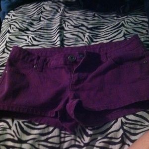 Purple shorts
