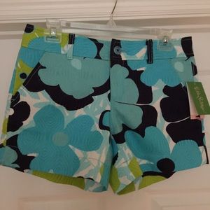 NWT Lilly Pulitzer Shorts Pop Goes the Floral Sz 2