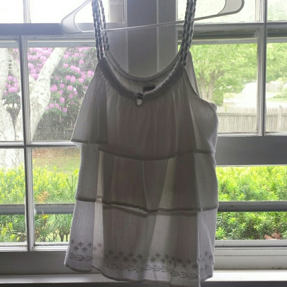 White Sleeveless Top