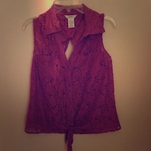 purple pinkish top
