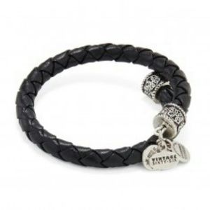 Alex and Ani Braided Leather Bracelet