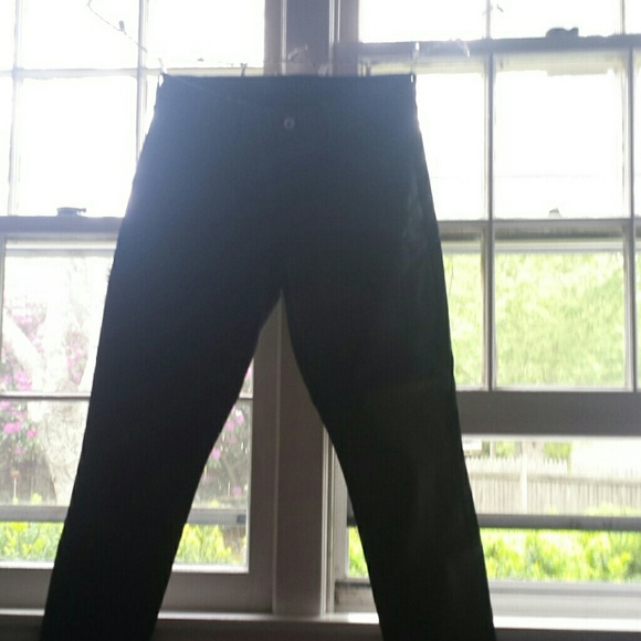 Olive Green Leather Pants