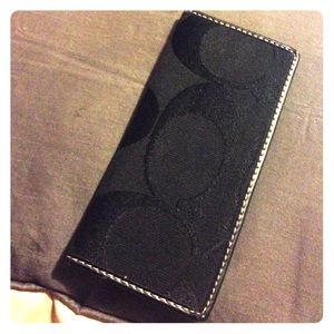 Coach checkbook wallet