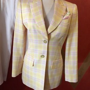 Escada blazer pastel colors size m