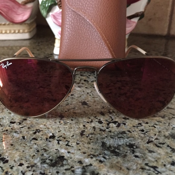 Ray-Ban Accessories - Ray Ban rose shaded sunglasses