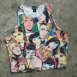 Comic crop top