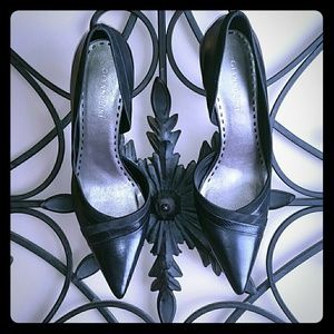 Black Multi Low Heels