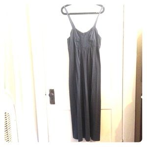 Long blue maxi dress