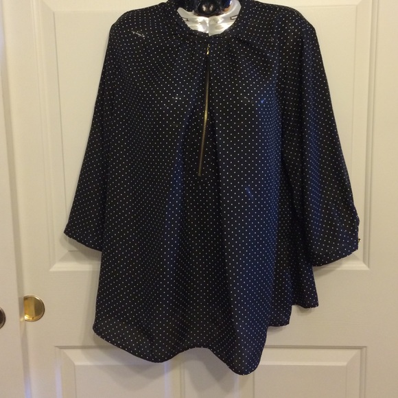 Black top with white dots