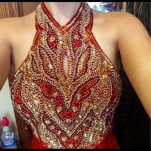 Vintage Prom Dress Red