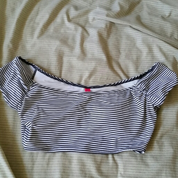 Victoria secret striped swim top